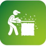 Arbeiten durchführen Gartenpflege im Abo, Lörrach, Waldshut - Mann Heckeschneiden - Arbeiten durchführen